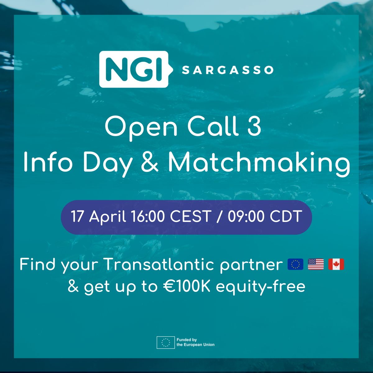NGI Sargasso Last Open Call 3 Info Webinar & Matchmaking Session