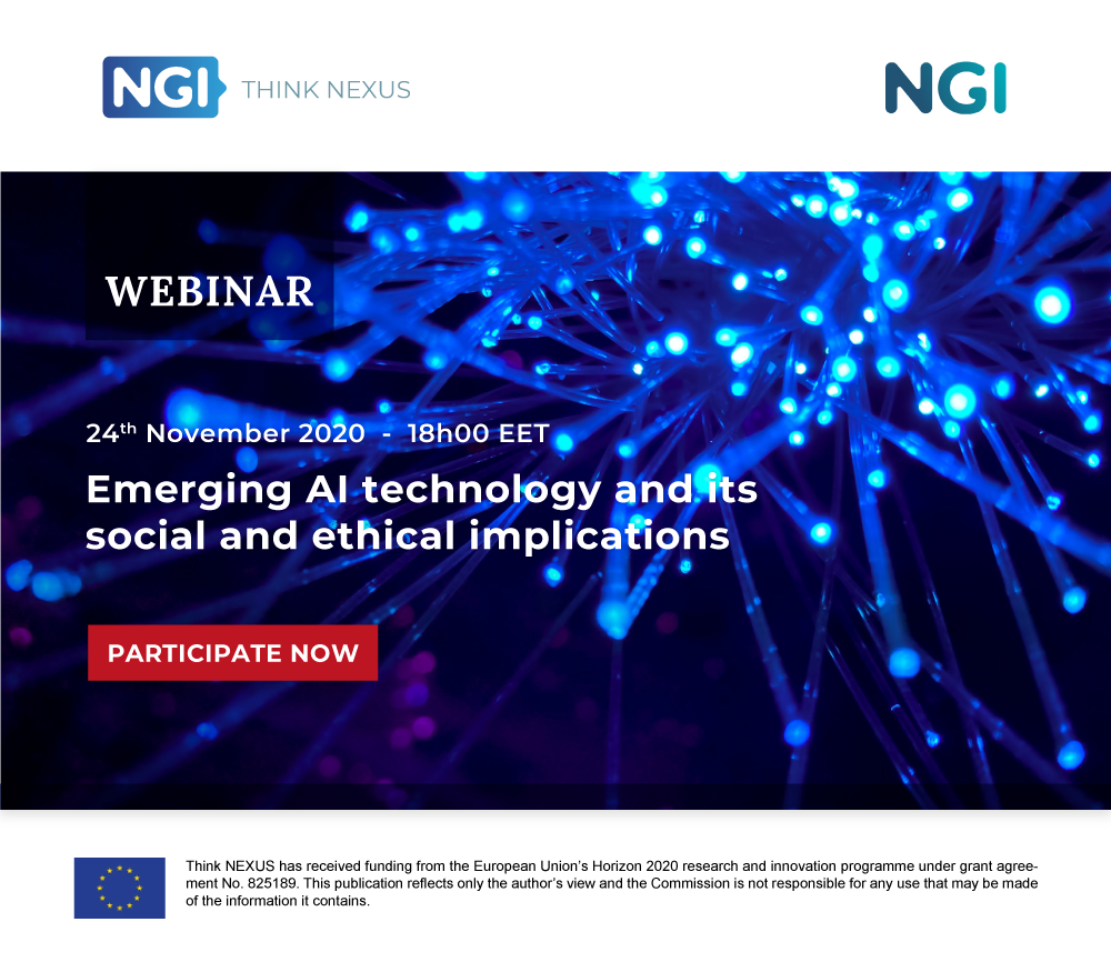Emerging Think NEXUS Webinar - "AI technology and its social and ethical implications"