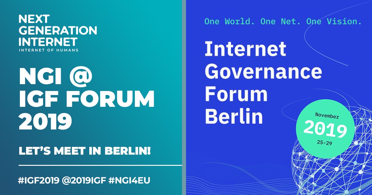 NGI Booth at Future Internet Governance Forum