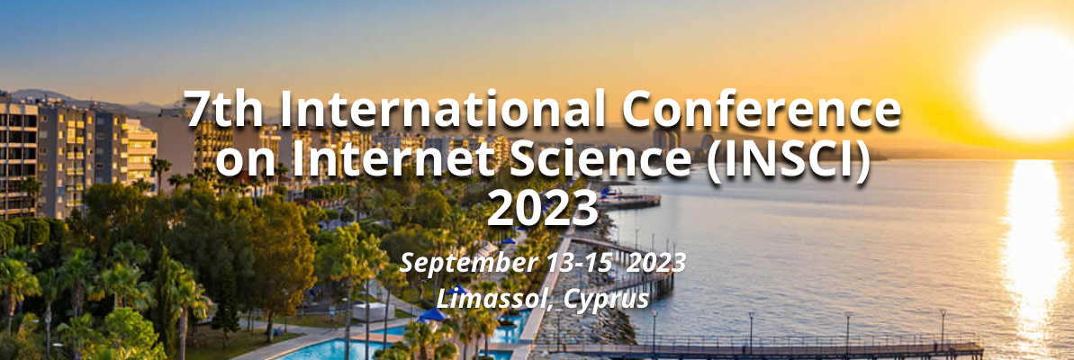 INternet SCIence (INSCI) 2023 – Call for Papers