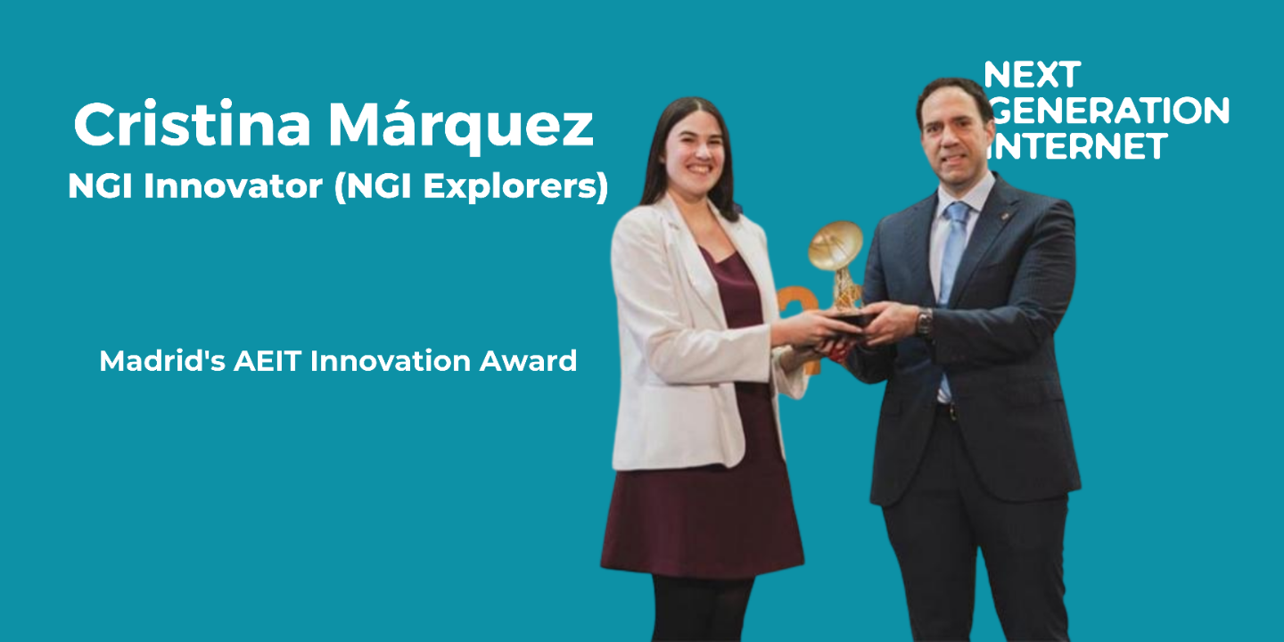 NGI Innovator Cristina Márquez, winner of the AEIT Innovation Award in Spain