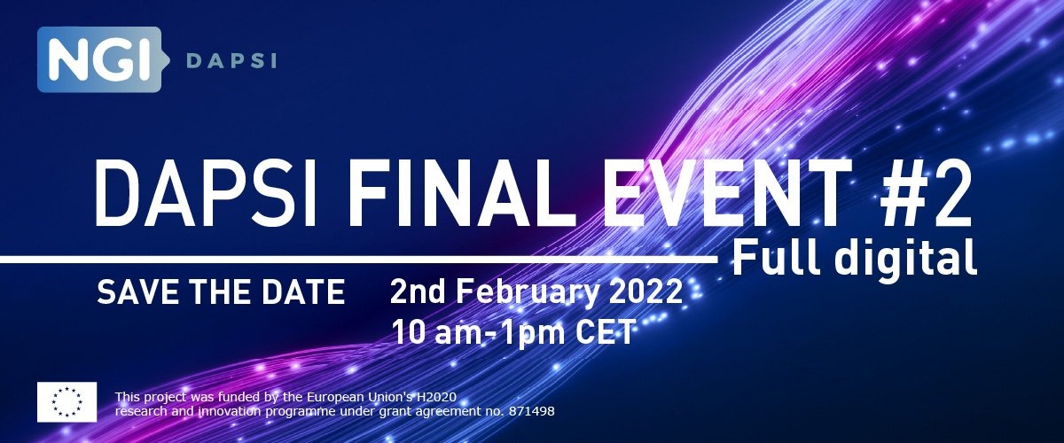 NGI DAPSI: Final Event