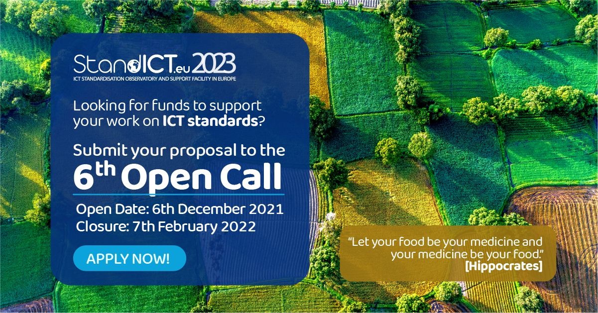 Open Call 6: Direct Funding for Experts in ICT Standardisation