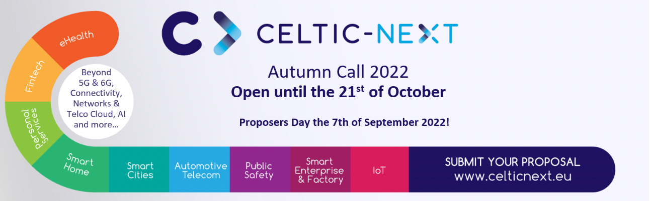 CELTIC-NEXT Autumn Call is OPEN!