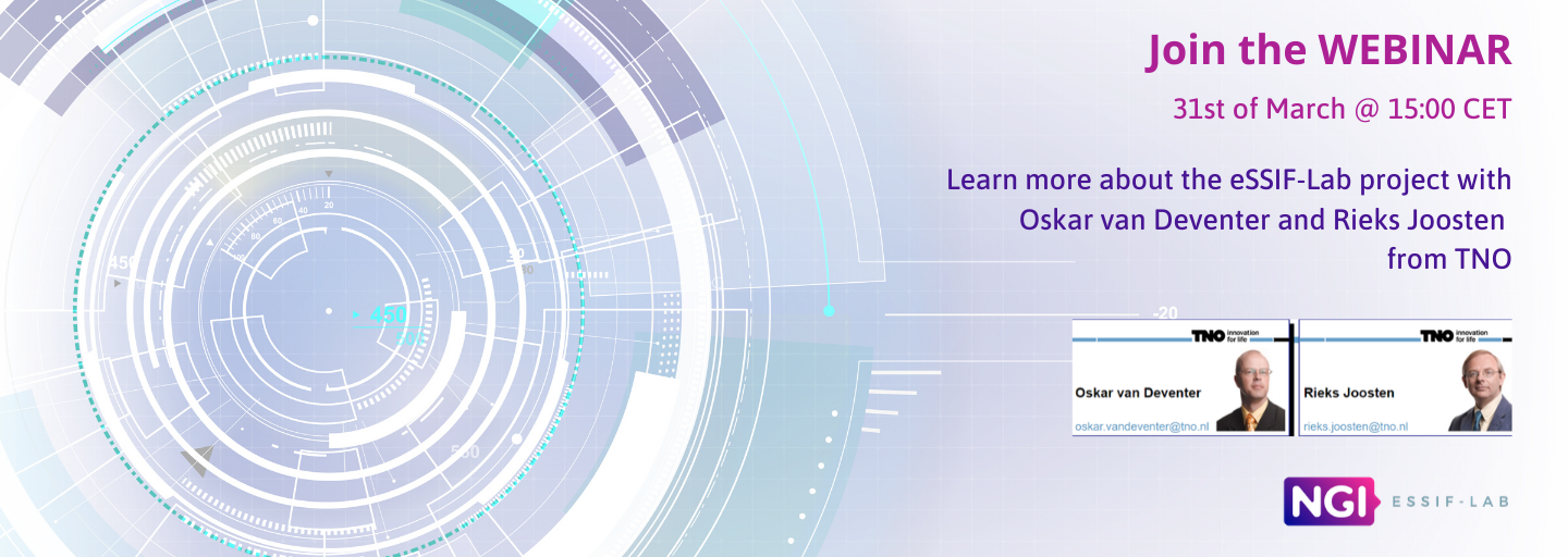 Webinar: eSSIF-Lab - creating & funding an interoperable SSI infrastructure in Europe