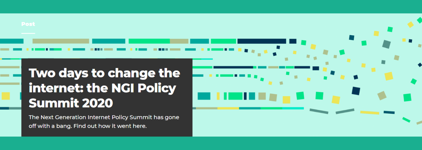 Two days to change the internet: the NGI Policy Summit 2020